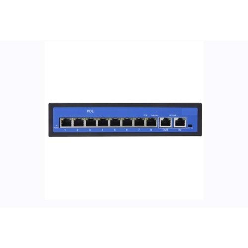 SECURITECH 24V 8+2 PORT POE SWITCH (INTERKOM)