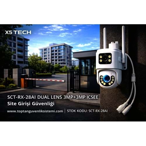 SCT-RX-28AI DUAL LENS 3MP+3MP İCSEE (E28)