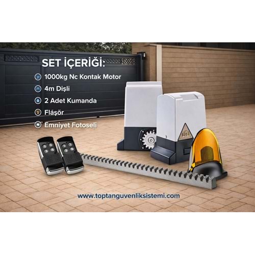 SECURITECH SL-550 NC 1000KG KAYAR KAPI MOTOR SETİ