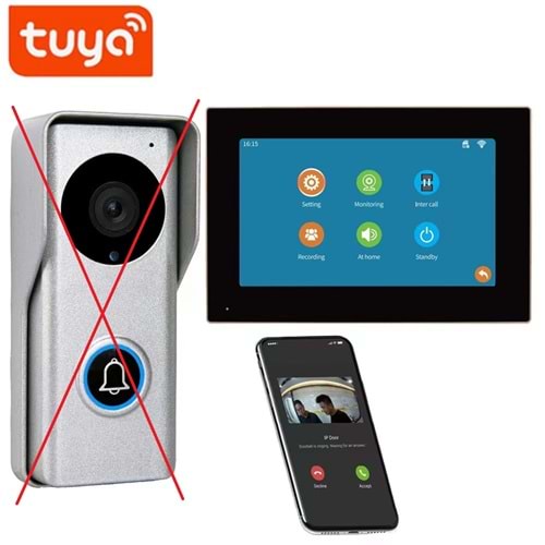 SECURITECH 7 INCH TUYA-SMART LIFE İNTERKOM YEDEK (EKSTRA) EKRAN