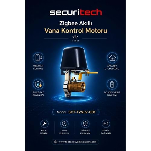 SECURITECH ZIGBEE VANA KONTROL MOTORU ( VALVE CONTROL) (E3)