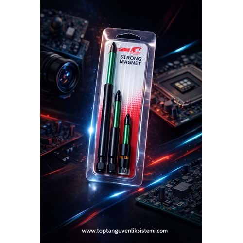 SOLIDFAST S2 ÇELİK PZ2 50MM-90MM-150MM GÜÇLÜ MIKNATIS YILDIZ VİDALAMA UCU SETİ BITS