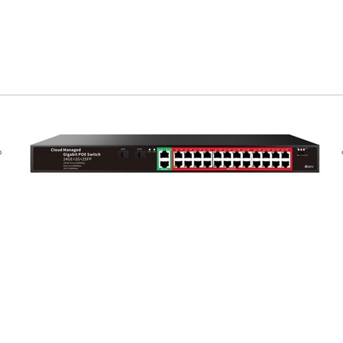 SOLIDFAST 24+2+2 SFP PORT FULL GIGABIT BULUT YÖNETİLEBİLİR POE