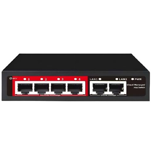 SOLIDFAST 4+2 PORT BULUT YÖNETİLEBİLİR POE SWİTCH