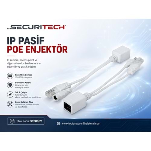 IP PASİF POE ENJEKTÖR