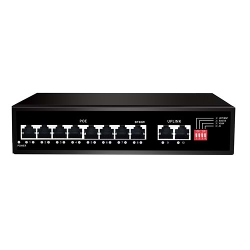 SOLIDFAST 8+2 GIGABIT 10/100/1000 120W IOT POE SWITCH IOT82Q