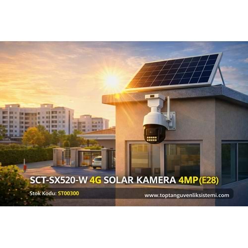 SCT-SX520-W 4G SOLAR KAMERA 4MP (E28)