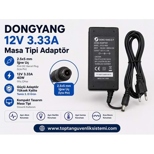DONG YANG 12 V - 3,3 AMPER MASA TİPİ