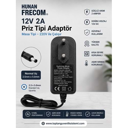SWİTCHİNG 12 V - 2 AMPER PİRİZ TİPİ