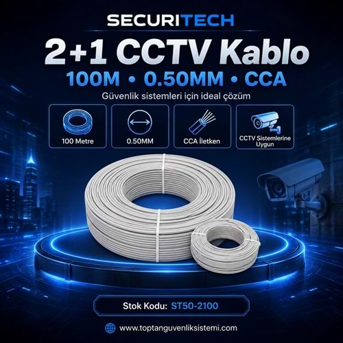 2+1 100M 0.50MM CCA CCTV KABLO (C11)(E1)