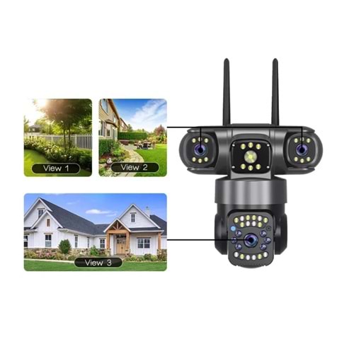 X5 Tech YT-113WF İP WIFI 3 KAMERALI V380