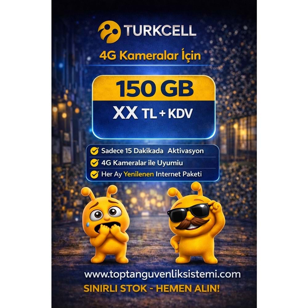 TURKCELL M2M-IOT 150 GB 1 YILLIK DATA HATTI