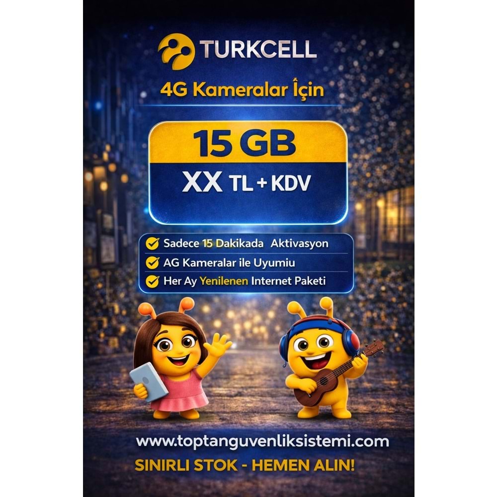 TURKCELL M2M-IOT 15 GB 1 YILLIK DATA HATTI