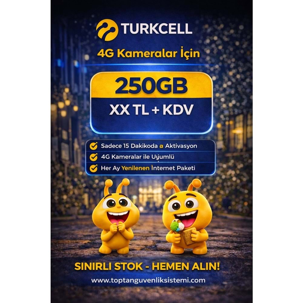 TURKCELL M2M-IOT 250 GB 1 YILLIK DATA HATTI