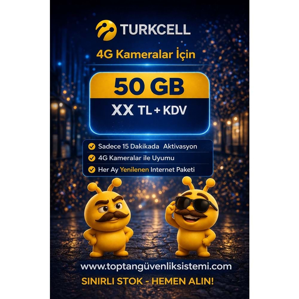 TURKCELL M2M-IOT 50 GB 1 YILLIK DATA HATTI