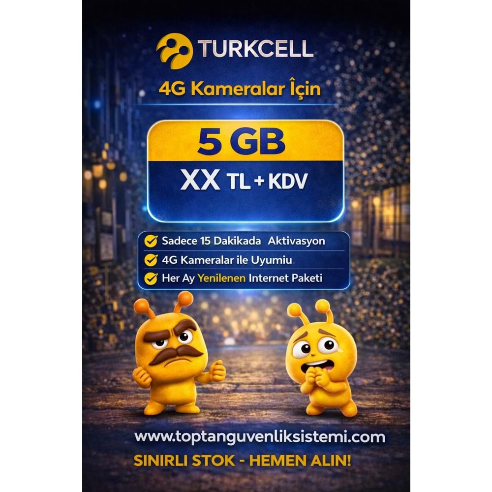 TURKCELL M2M-IOT 5 GB 1 YILLIK DATA HATTI