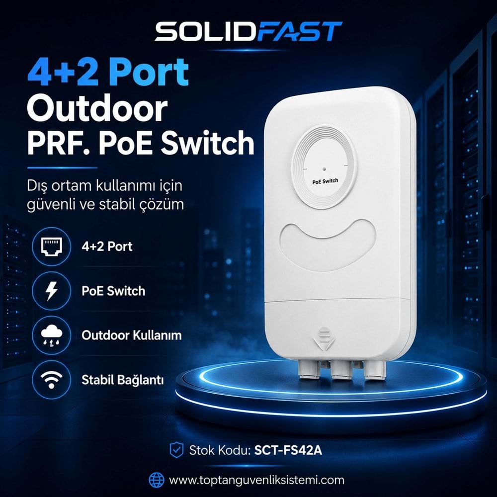 SOLIDFAST 4+2 PORT OUTDOOR PRF. POE SWITCH FS42A(A50)