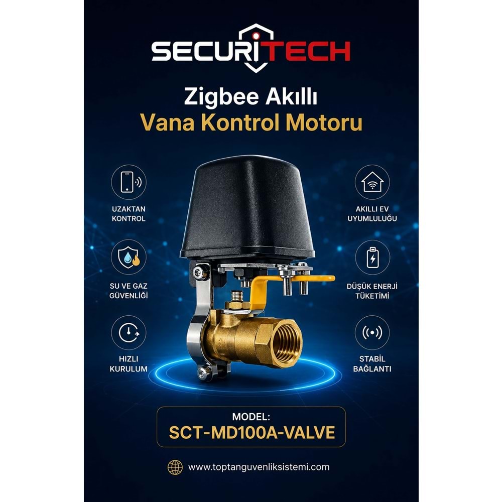 SECURITECH MD100A WİFİ VANA KONTROL MOTORU (E44)