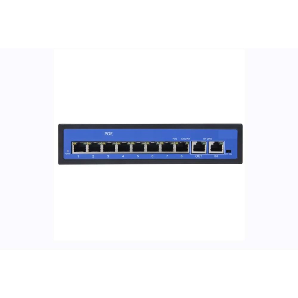 SECURITECH 24V 8+2 PORT POE SWITCH (INTERKOM)