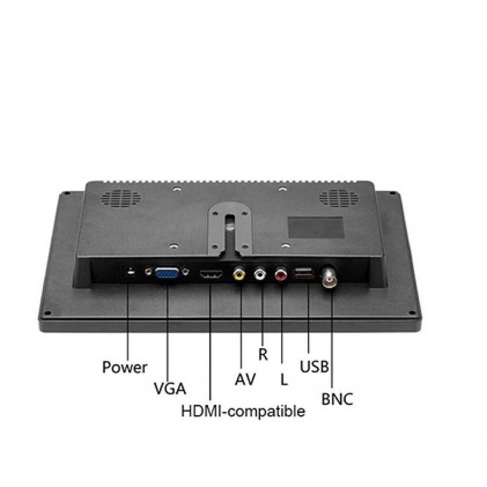 SECURITECH 10 INCH 12V HDMI/VGA/AV/BNC/USB INPUT SESLİ MONİTÖR