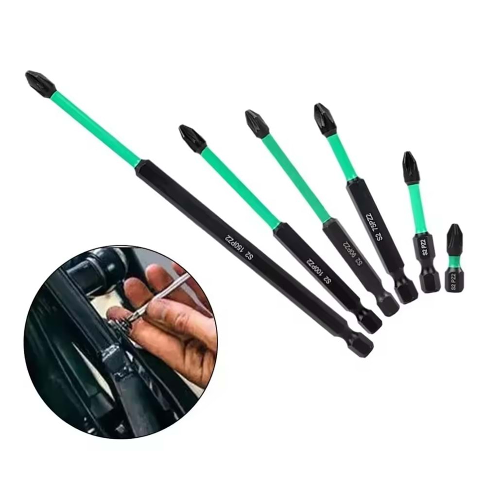 SOLIDFAST S2 ÇELİK PZ2 90MM GÜÇLÜ MIKNATIS YILDIZ VİDALAMA UCU BITS