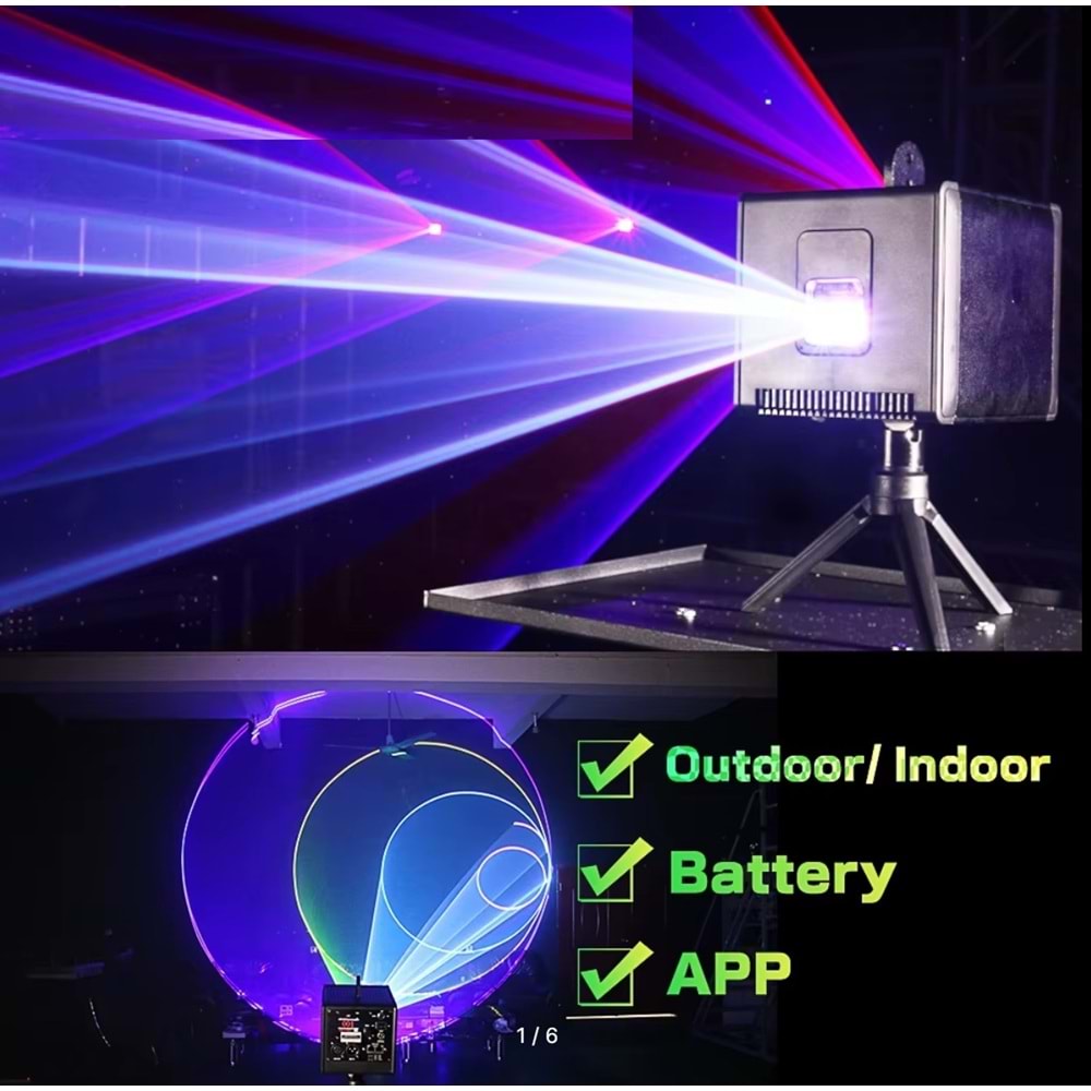 SOLIDFAST 5W MINI PROFESYONEL LAZER KÜP APP KONTROL PROJEKTÖR MS-705A