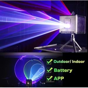 SOLIDFAST 5W MINI PROFESYONEL LAZER KÜP APP KONTROL PROJEKTÖR MS-705A