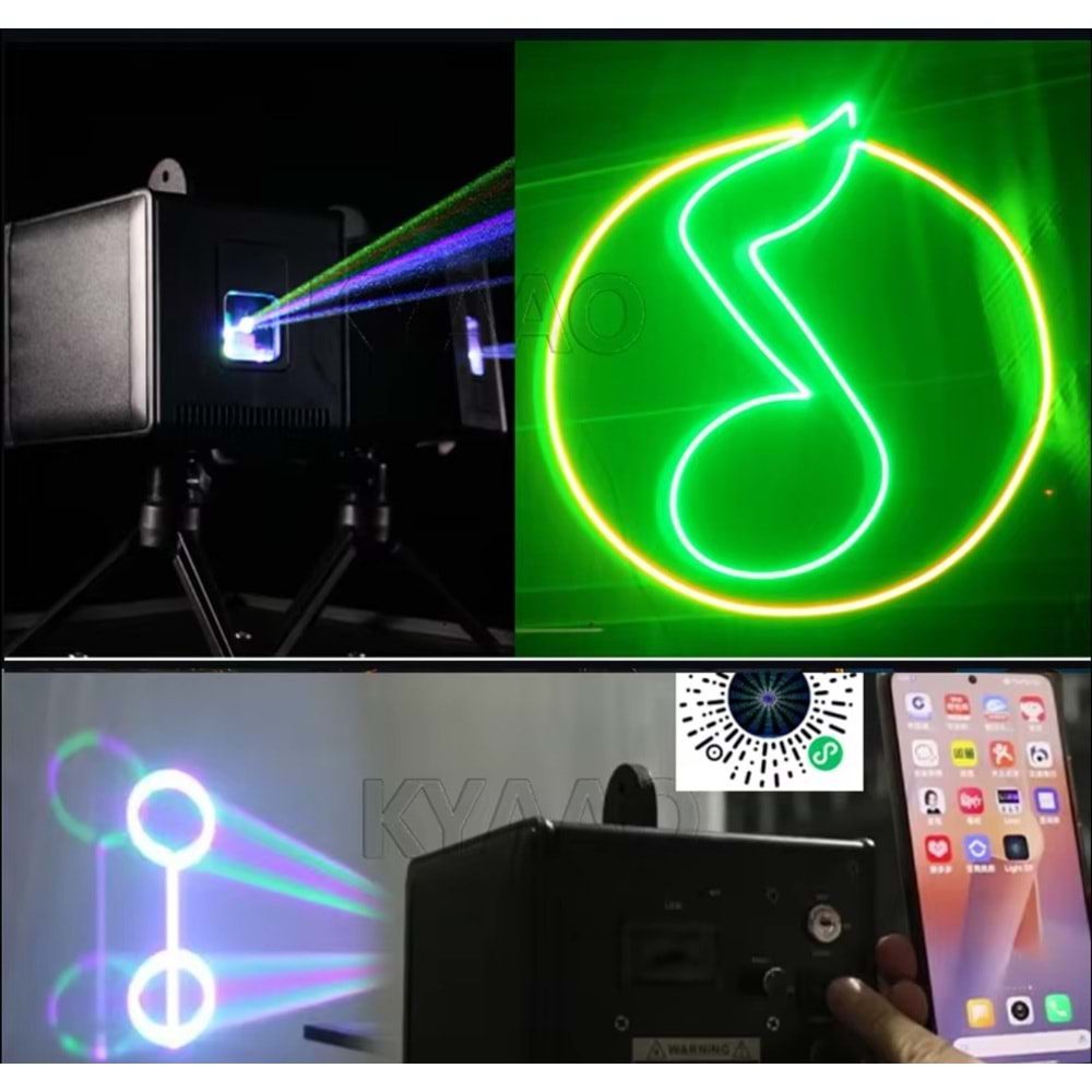 SOLIDFAST 5W MINI PROFESYONEL LAZER KÜP APP KONTROL PROJEKTÖR MS-705A