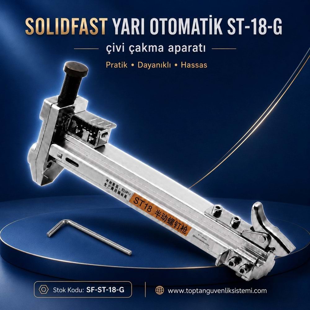 SOLIDFAST YARI OTOMATİK ST-18-G ÇİVİ ÇAKMA APARATI (ÇİVİ TABANCASI)