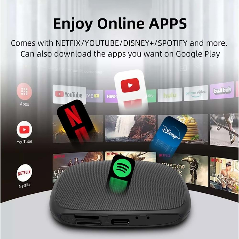 SMART PARTNER RM-KPL070 4+64GB KABLOSUZ CAR PLAY/ ANDROID OTO ADAPTÖRÜ