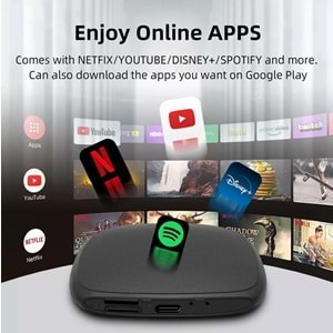 SMART PARTNER RM-KPL070 4+64GB KABLOSUZ CAR PLAY/ ANDROID OTO ADAPTÖRÜ